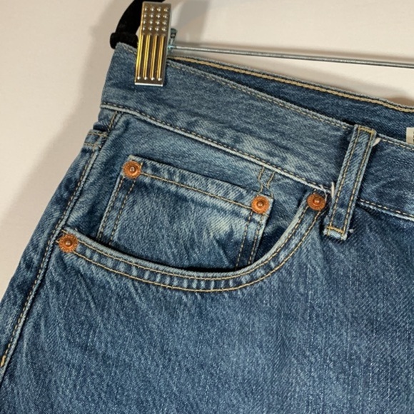 Topshop Moto Medium Wash Blue New Boyfriend Jeans - Picture 3 of 10